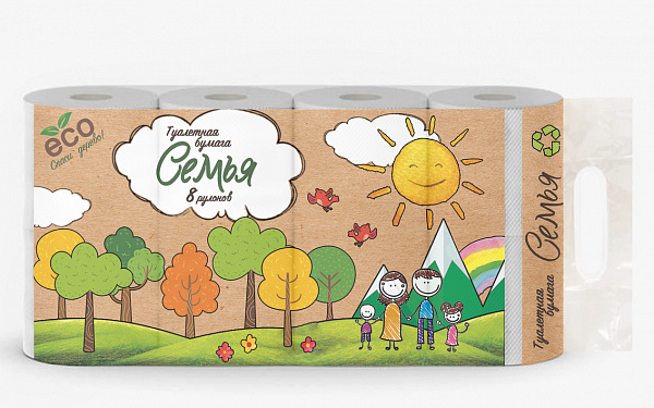 "ECO Семья", 8 рулонов